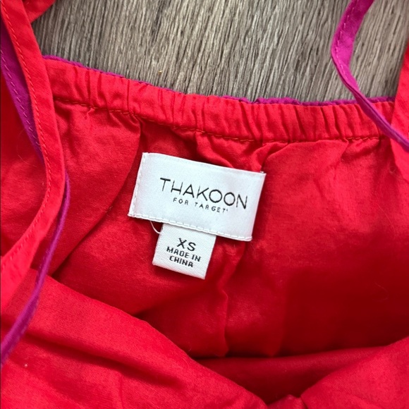 Thakoon for Target Pink Red Spaghetti Strap Top Size XS - Picture 3 of 4